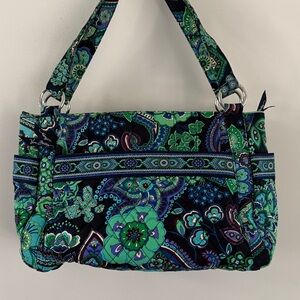 Vera Bradley Shoulder Crossbody Bag Adjustable Blue Rhapsody